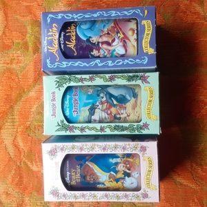Vtg 90s Burger King Disney cups.Beauty and the beast.the jungle book.Alladin.